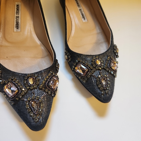 Manolo Blahnik flats size 8(38) in GUC - Picture 2 of 12
